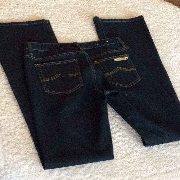 💞Michael Kors💞dark blue boot cut jeans - Picture 4 of 8
